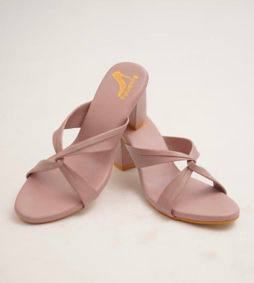 Trending Pink Strip high Heels