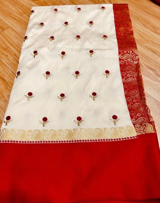 Garad Embroidery kanjiwarm silk sarees