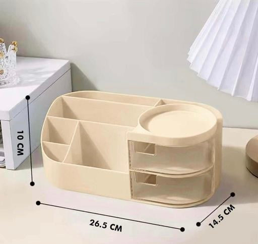 Multi Grid Plastic Desktop Storage Cosmetic STORAGE organiser 🗂️