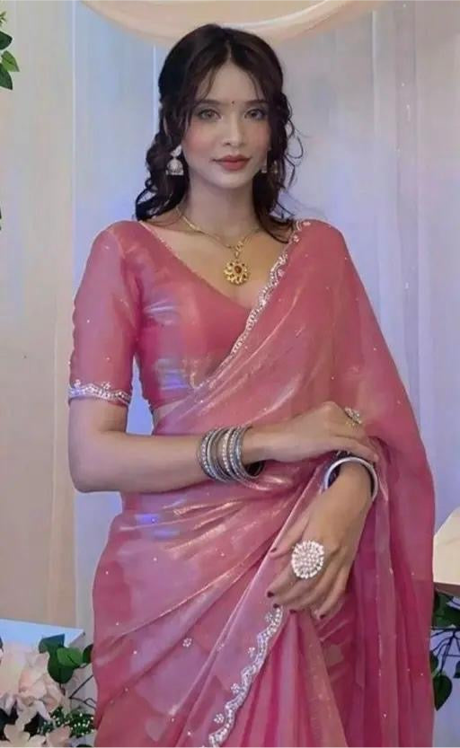 jimmy chu organza sarees designer organja sarees party wear