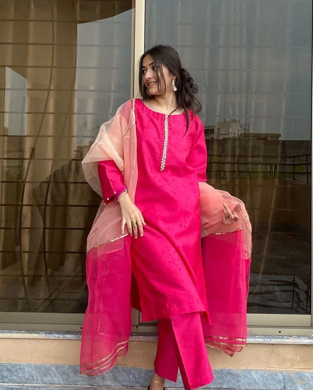 Kurta Pant Dupatta Set