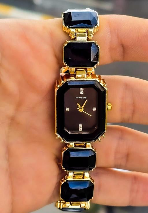 ZT STEEL N GLASS BLACK WATCH