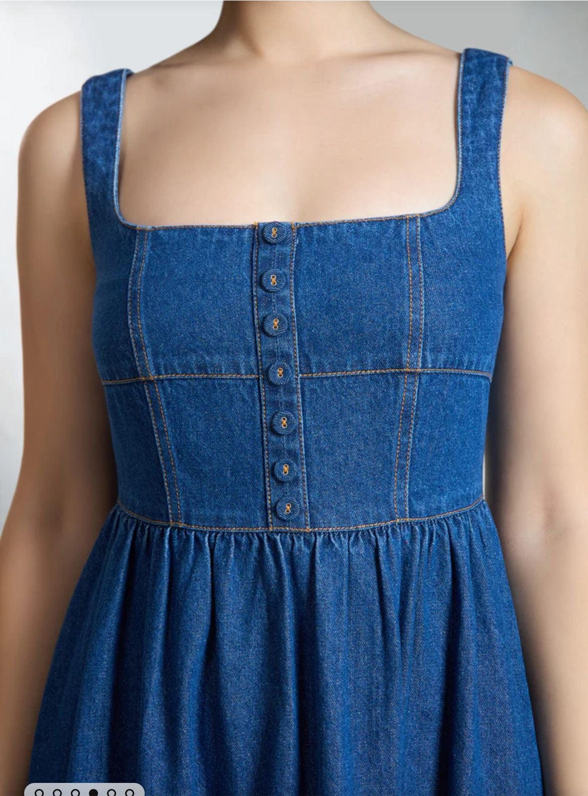 Woman Long Denim dress