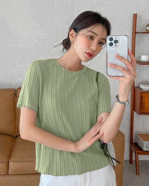 New onion fril Trendy Women T-Shirt I