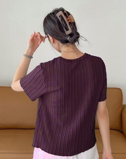 New onion fril Trendy Women T-Shirt I